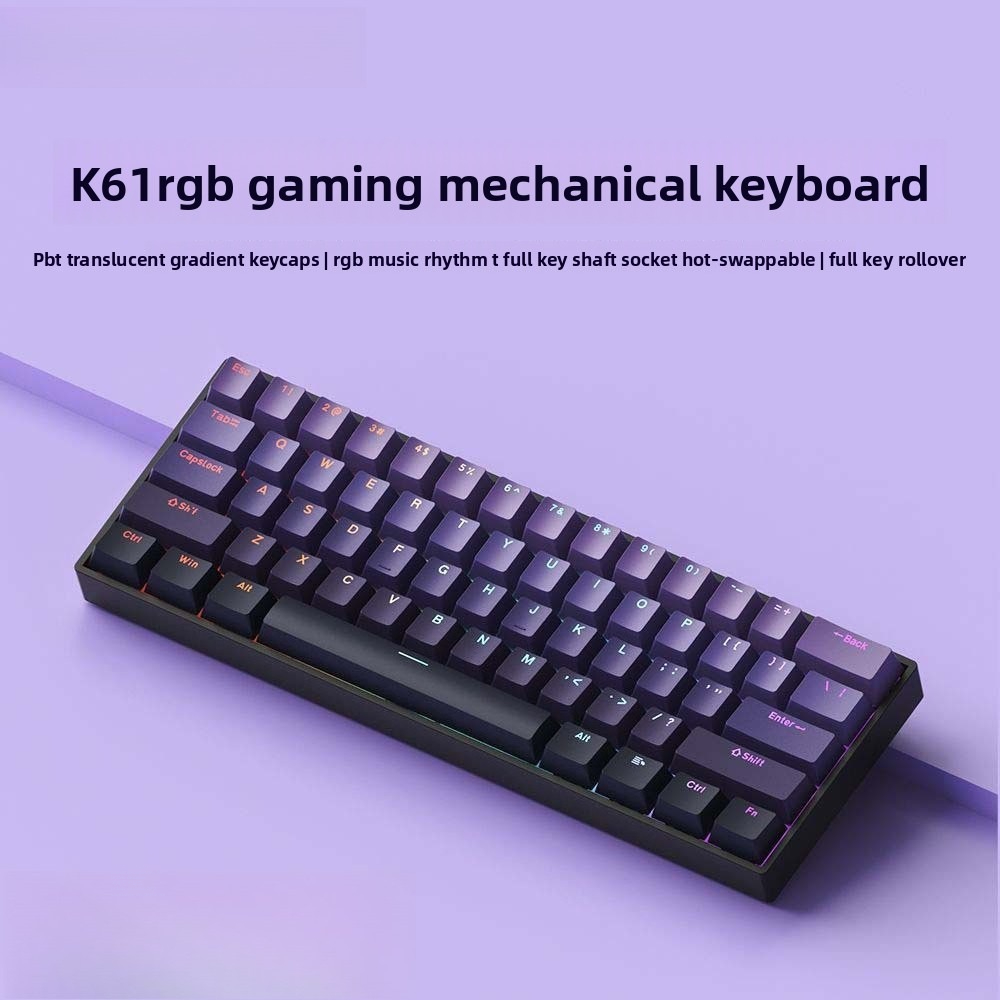 Gaming Keyboard Hot Swappable - لوحة مفاتيح ميكانيكية لاسلكية 60% بتقنية